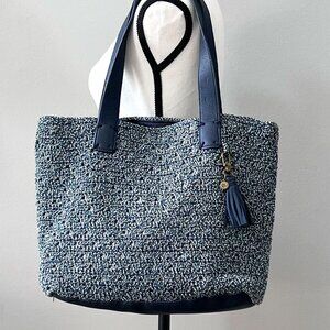 Closet Clean Out Sale!!!!  The Sak Fairmont Crocheted Tote Bag in Blue